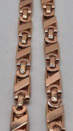 gouden platte koningsketting 14kt, Www.bredajuwelier.nl, Nieuw, Ophalen of Verzenden, Www.bredajuwelier.nl