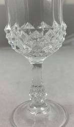Cristal D'Arques Longchamp 6 stuks glazen kristal glas 12 cm, Antiek en Kunst, Antiek | Glas en Kristal, Ophalen of Verzenden