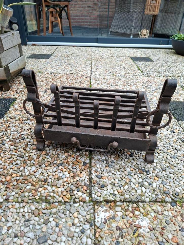 Haardrooster met aslade - Compact formaat, Huis en Inrichting, Haarden, Gebruikt, Houthaard, Ophalen