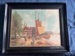 Oud schilderij piushaven Tilburg, Antiek en Kunst, Ophalen