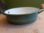 Emaile ovale schaal , brocante, Antiek en Kunst, Ophalen of Verzenden