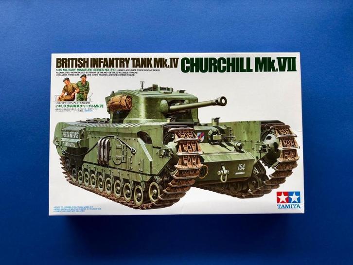Tamiya	35210	British Infantry Tank Mk.IV Churchill Mk.VII, Hobby en Vrije tijd, Modelbouw | Auto's en Voertuigen, Nieuw, 1:32 tot 1:50
