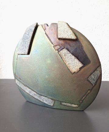 Emili Biarnes vaas - emaille glazuur - jaren 90 design beschikbaar voor biedingen