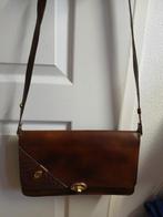 Leren Schoudertas, Sieraden, Tassen en Uiterlijk, Tassen | Schoudertassen, Ophalen of Verzenden, Zo goed als nieuw, Bruin