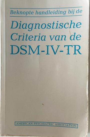 Beknopte Handleiding bij de DSM-IV-TR beschikbaar voor biedingen