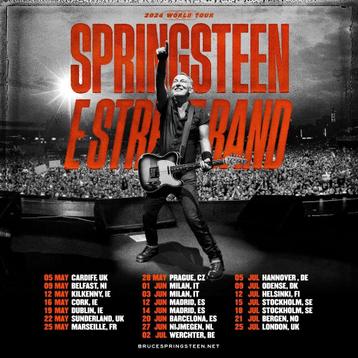 6 front tickets Bruce Springsteen 29 juni incl parkingticket