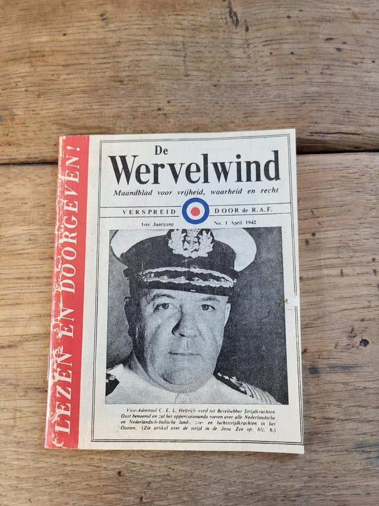 De Wervelwind, 1 april 1942, eerste druk, Ophalen of Verzenden, Zo goed als nieuw, Overige typen