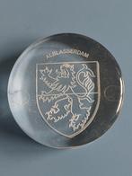 Penning glas gemeente Alblasserdam royal leerdam, Postzegels en Munten, Penningen en Medailles, Ophalen of Verzenden, Overige materialen