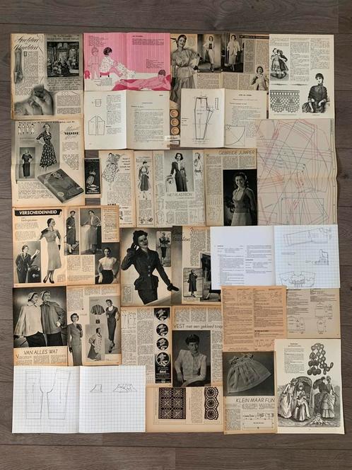 Themapakket naaien/mode 40 stuks, Hobby en Vrije tijd, Scrapbooking, Gebruikt, Papier of Karton, Overige merken, Ophalen of Verzenden
