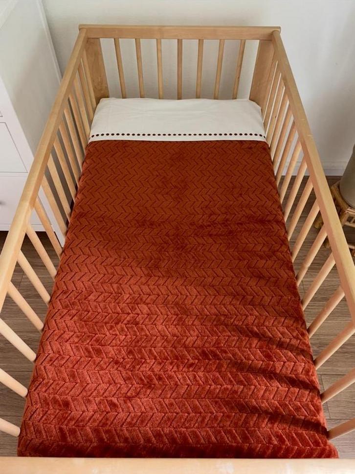 Ledikant met matras, Kinderen en Baby's, Kinderkamer | Bedden, Zo goed als nieuw, Minder dan 140 cm, Minder dan 70 cm, Matras