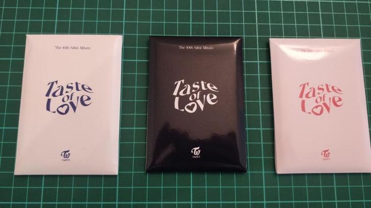 Twice - Taste of Love - Preorder card kaarten set, Verzamelen, Muziek, Artiesten en Beroemdheden, Nieuw, Foto of Kaart, Ophalen of Verzenden
