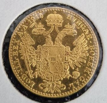Oostenrijk 1915 - gouden 1 dukaat - Keizer Frans Joseph beschikbaar voor biedingen