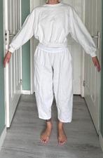Zara Witte Set - Top en Broek, Kleding | Dames, Broeken en Pantalons, Ophalen of Verzenden, Zo goed als nieuw, Driekwart, Maat 36 (S)