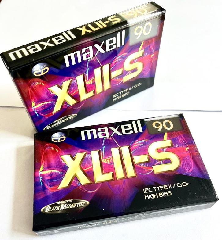 4 x Maxell XL II-S 90 Cassette bandje Niieuw en gesealed., Cd's en Dvd's, Cassettebandjes, Nieuw in verpakking, Onbespeeld, Overige genres