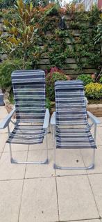 4 Campingstoelen, leuning in 4 standen verstelbaar, Ophalen, Gebruikt, Campingstoel