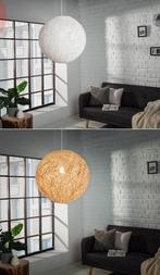 2 x hanglampen / witte bol, Huis en Inrichting, Lampen | Wandlampen, Ophalen, Zo goed als nieuw