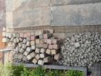 GRATIS 50m2 aan 20x20x6 en 10x10x6 tegels in grijs/rood/geel, Tuin en Terras, Tegels en Klinkers, Ophalen, Gebruikt, 10 m² of meer