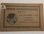 CATALOGUS J.F.CRAMER & CO., DEN HAAG, POMPEN, WATERVOORZIENI, Boeken, Catalogussen en Folders, Ophalen of Verzenden, Gelezen