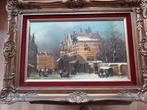 Wintertafereel, Antiek en Kunst, Kunst | Schilderijen | Klassiek, Ophalen