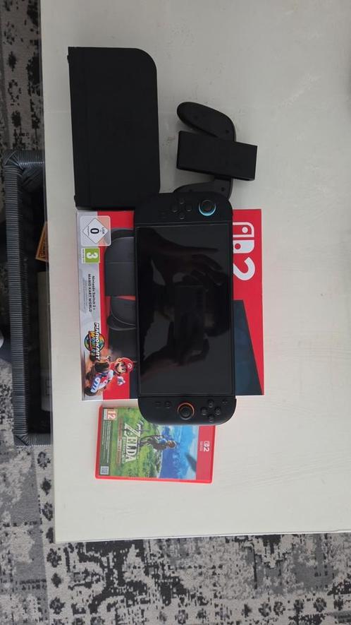 nintendo switch 2 met game, Spelcomputers en Games, Spelcomputers | Nintendo Switch, Zo goed als nieuw, Met 2 controllers, Met games
