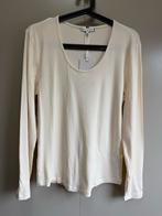 Tommy Hilfiger creme longsleeve rib Top - Nieuw - mt XL, Overige kleuren, Maat 46/48 (XL) of groter, Nieuw, Ophalen of Verzenden