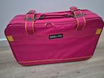 Roze retro koffer vintage, Sieraden, Tassen en Uiterlijk, Ophalen, Gebruikt, Hard kunststof