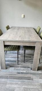 Eettafel hout rechthoekig - 4/6 personen - 160x90x80 cm, Ophalen, 50 tot 100 cm, Zo goed als nieuw, Vijf personen of meer