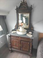 Antiek wastafelmeubel met spiegel, Ophalen