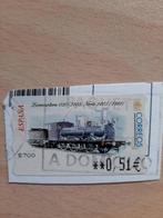 Spanje automaatstrook locomotief trein, Postzegels en Munten, Postzegels | Europa | Spanje, Verzenden, Gestempeld