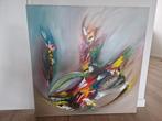 GENA Abstract Schilderij - Kleurrijk en Dynamisch, Ophalen of Verzenden