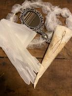 Set bruidskrans JDL, (wit), Antiek en Kunst, Curiosa en Brocante, Ophalen of Verzenden