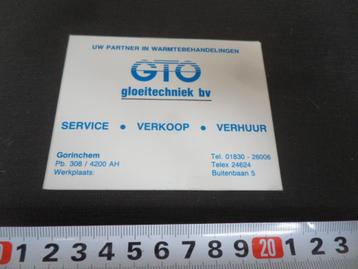 sticker gorinchem GTO gloeitechniek partner warmtebehandelin beschikbaar voor biedingen