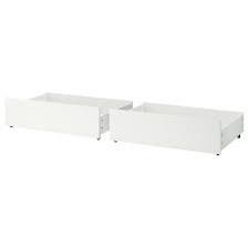 4x Ikea Malm Bedlade Wit