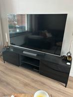 Ikea Besta tv meubel zwart met hoogglans zwarte frontjes, Huis en Inrichting, Ophalen, Gebruikt, 150 tot 200 cm, Minder dan 100 cm