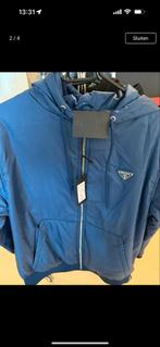 Prada Zomerjas Blauw Maat M, Ophalen of Verzenden, Zo goed als nieuw, Maat 48/50 (M), Blauw