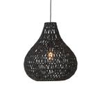 Retro stoffen hanglamp, Gebruikt, Ophalen of Verzenden, Stof, Minder dan 50 cm