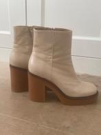 enkellaarsjes leer beige van sacha, Beige, Lage of Enkellaarzen, Ophalen of Verzenden, Zo goed als nieuw