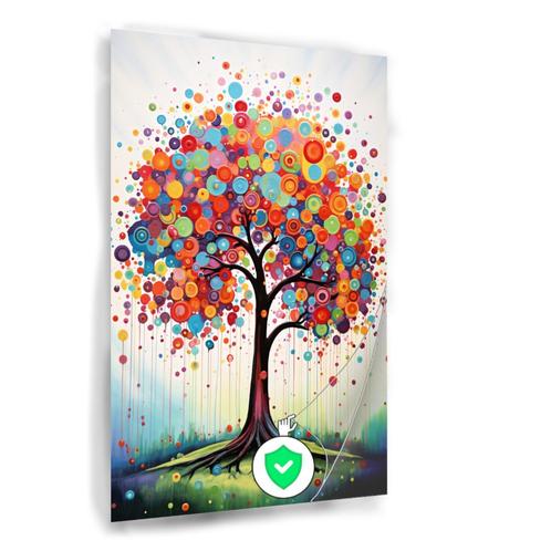 Kleurrijke Boom van Vrolijkheid Poster 70x105cm mat., Huis en Inrichting, Woonaccessoires | Wanddecoraties, Nieuw, Verzenden