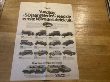 1977 Volvo 50 jaar krantenposter beschikbaar voor biedingen