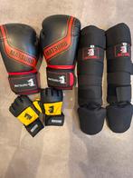 Matsuru kikaboks set - handschoenen, scheenbeschermers, Gebruikt, Overige, Vechtsportbescherming, Maat M