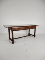 Franse 18e-eeuwse eettafel – Massief eiken, schuifladen, Antiek en Kunst, Antiek | Meubels | Tafels, Ophalen