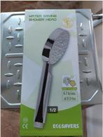 2x Waterbesparende douchekoppen Ecosavers, Ophalen of Verzenden, Nieuw, Chroom, Douche