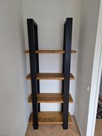 Houten Boekenkast met Industrieel Design, Ophalen, Met plank(en), Gebruikt, 200 cm of meer