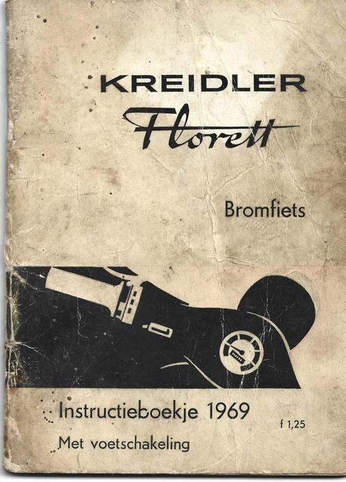 Kreidler Florett voetschakeling 1969 handleiding bromfiets, Fietsen en Brommers, Handleidingen en Instructieboekjes, Gebruikt