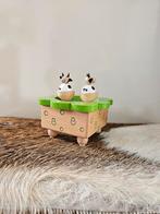 Nieuw! Houten muziekdoosje 'Dancing Cows', Kinderen en Baby's, Speelgoed | Houten speelgoed, Ophalen of Verzenden, Zo goed als nieuw