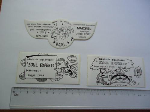 sticker oud DRIVE IN DISCO Soul express strip waalre retro, Verzamelen, Stickers, Zo goed als nieuw, Bedrijf of Vereniging, Verzenden