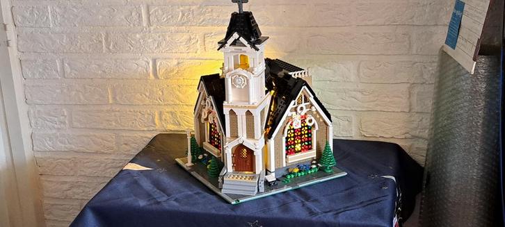 Lego kerk in kerstsfeer., Kinderen en Baby's, Speelgoed | Duplo en Lego, Zo goed als nieuw, Lego, Ophalen of Verzenden