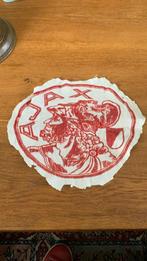 Embleem Stoffen logo van ajax, Ophalen of Verzenden, Gebruikt, Rond