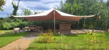 Mooie kwaliteits beige stretch tent stretchtent  te huur beschikbaar voor biedingen
