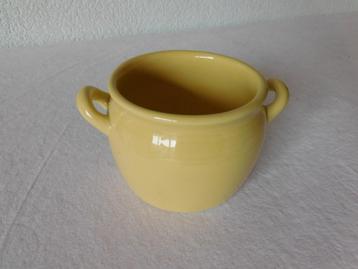 Vintage Arabia boterpot in licht geel uit de jaren 50, Arabi beschikbaar voor biedingen